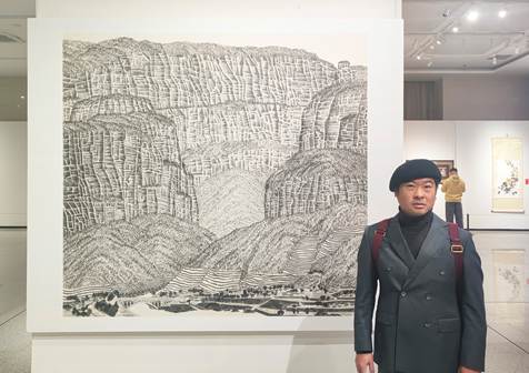 吴英杰作品《太行铸鼎图》